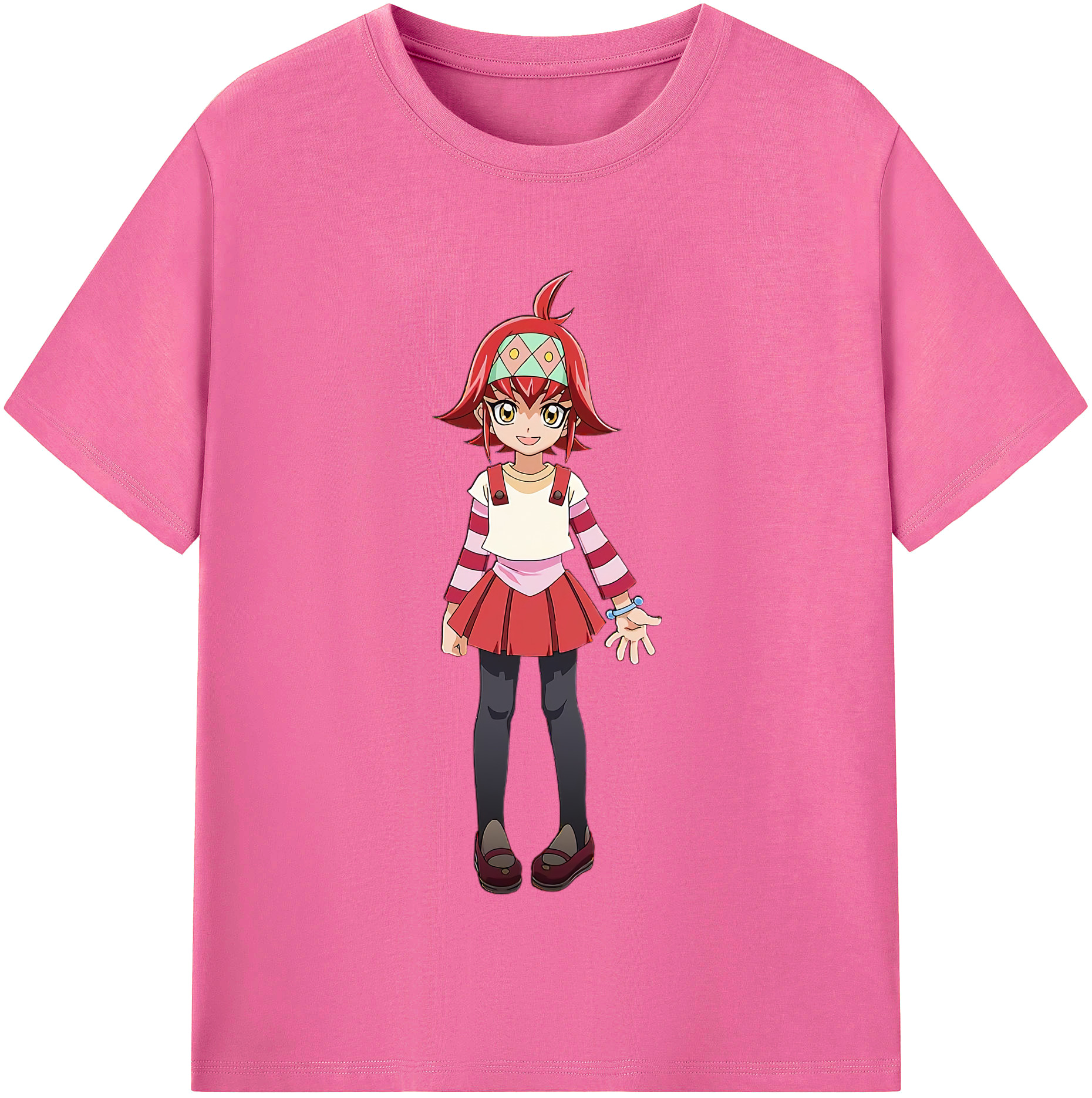 （画像用） 遊☆戯☆王 Yu-Gi-Oh! レディースカジュアルプリントTシャツ（綿100％）